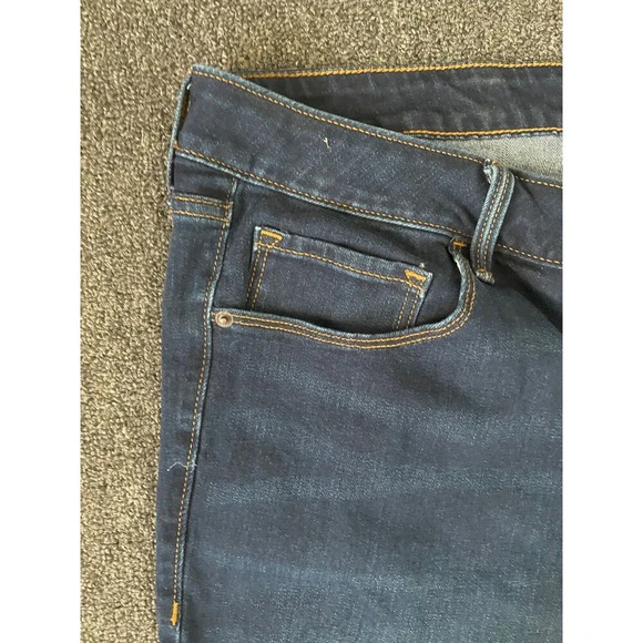 Old Navy Womens Jeans Plus Sz 24 Power Slim Straight Mid Rise Pockets Blue Denim - Picture 3 of 10